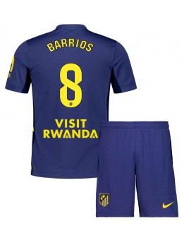 Detské Futbalové oblečenie Atletico Madrid Pablo Barrios #8 2025-26 Krátky Rukáv - Preč (+ trenírky)